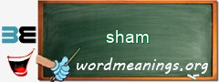 WordMeaning blackboard for sham